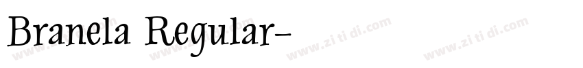 Branela Regular字体转换